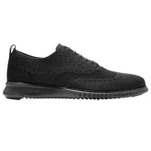 Cole Haan Black ZeroGrand Stitchlite Wingtip Oxfords